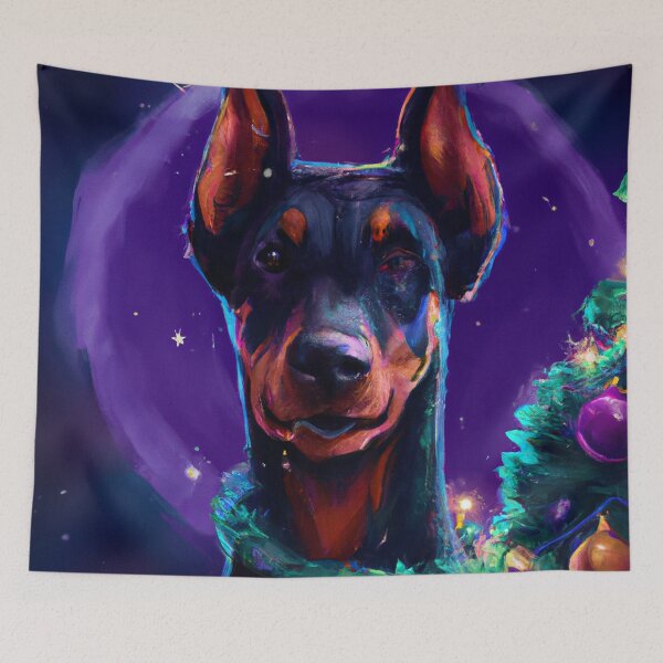 Item preview, Cute Dobermann Drawing designed and sold by WeHeartAnimals.