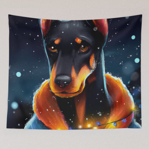 Item preview, Cute Dobermann Drawing designed and sold by WeHeartAnimals.