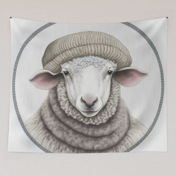 Item preview, Sheep in hat and sweater designed and sold by BexStix.