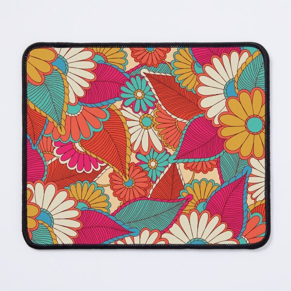 Item preview, red floral pattern designed and sold by obinsuma.