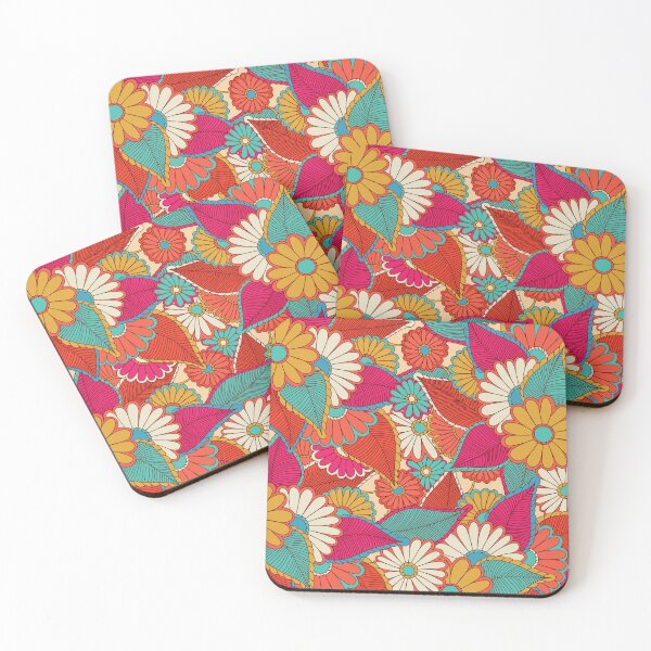 Item preview, red floral pattern designed and sold by obinsuma.