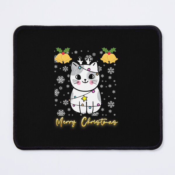 Item preview, Black santa cat tangled up in lights christmas santa | Merry Christmas funny cats sayings and quotes | gifts for Christmas designed and sold by ThanksVibe.