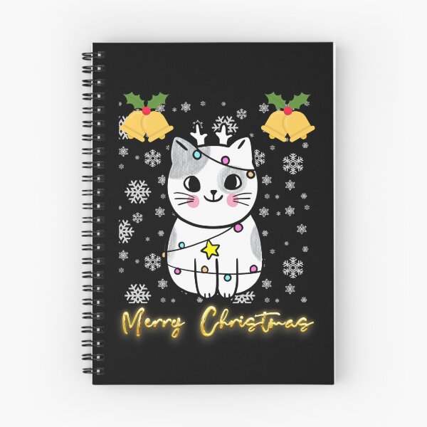 Item preview, Black santa cat tangled up in lights christmas santa | Merry Christmas funny cats sayings and quotes | gifts for Christmas designed and sold by ThanksVibe.