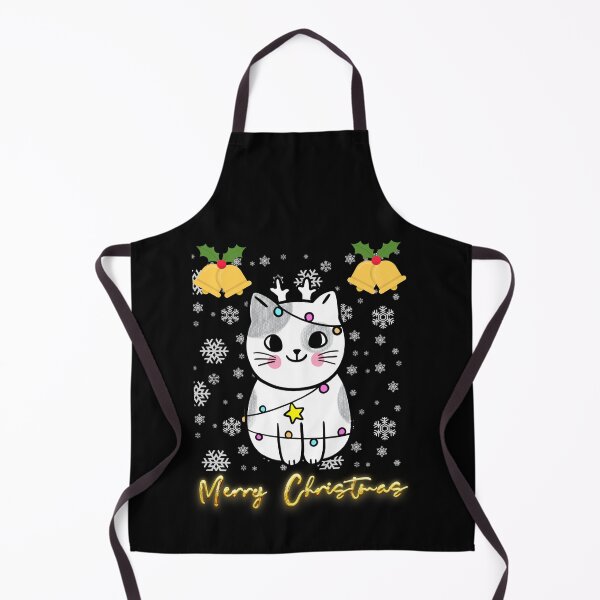 Item preview, Black santa cat tangled up in lights christmas santa | Merry Christmas funny cats sayings and quotes | gifts for Christmas designed and sold by ThanksVibe.