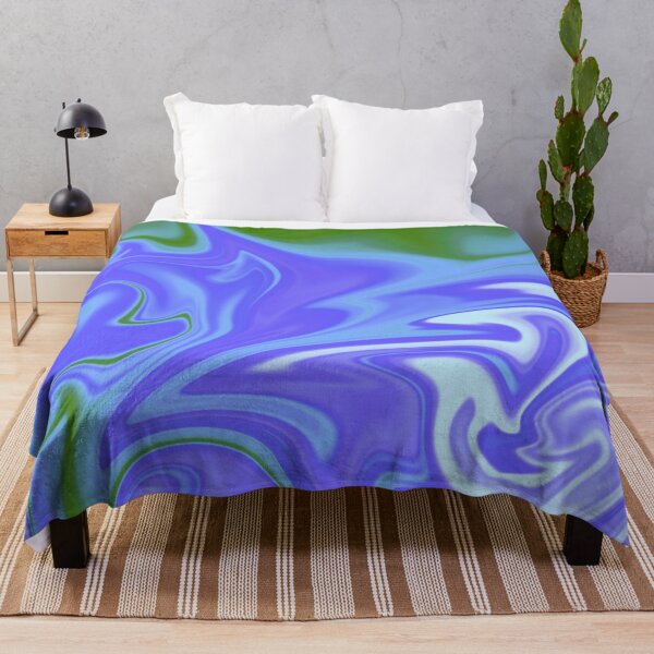 Item preview, Blue Turquoise Purple Green White Liquid Art. Liquid Marble. Abstract Design. designed and sold by Jason123za.