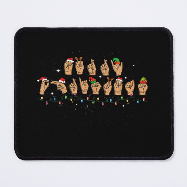 Item preview, Merry christmas american sign language gift santa hat funny designed and sold by GomeThomas.