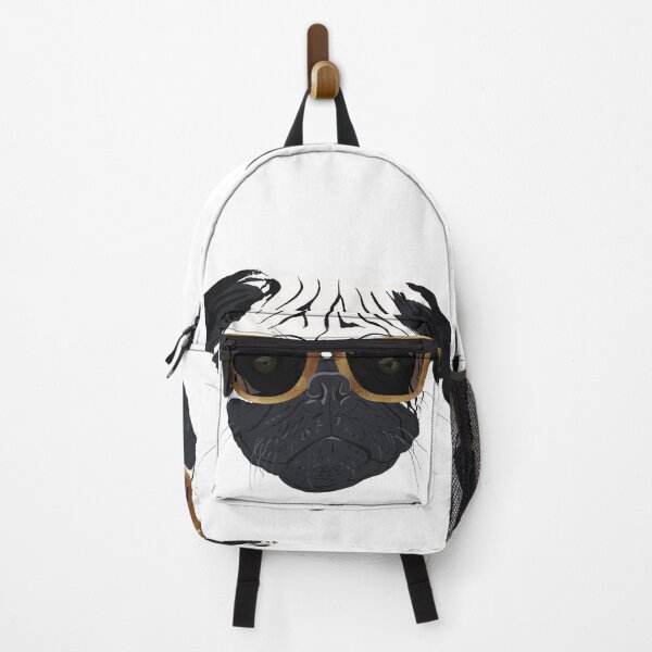 Item preview, Funny Golden Glasses Pug Dog Illustration designed and sold by InovArtS.