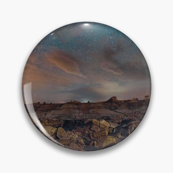 Item preview, Exploring the Bisti Badlands of New Mexico with the Milky Way, under a bright New Mexico starry sky  designed and sold by Rocky Mountain Artistry.