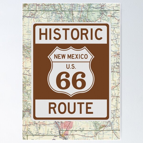 Item preview, Historic Route 66 Marker New Mexico designed and sold by Enzwell.