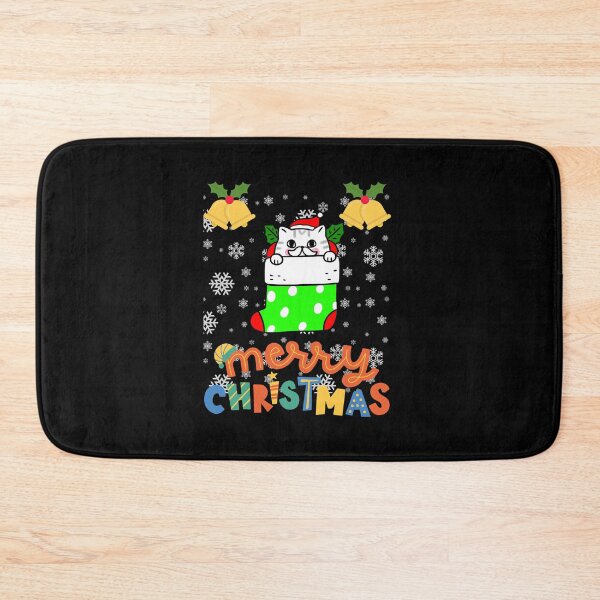 Item preview, Black santa cat tangled up in lights christmas santa | Merry Christmas funny cats sayings and quotes | gifts for Christmas designed and sold by ThanksVibe.