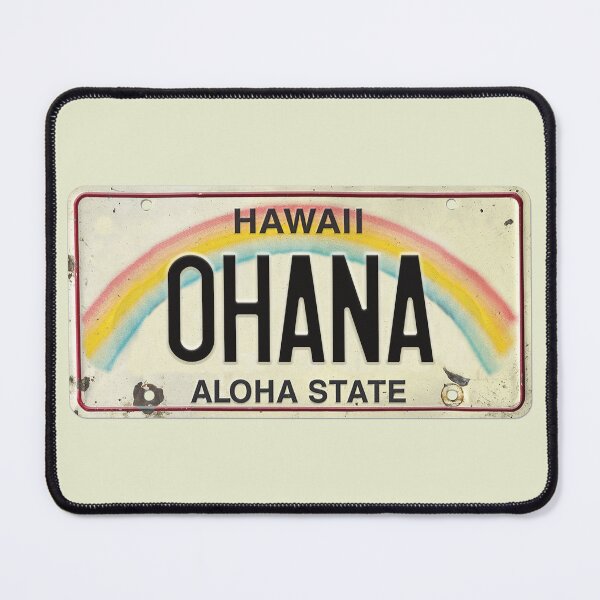 Item preview, Vintage Hawaii License Plate Ohana designed and sold by northshoresign.