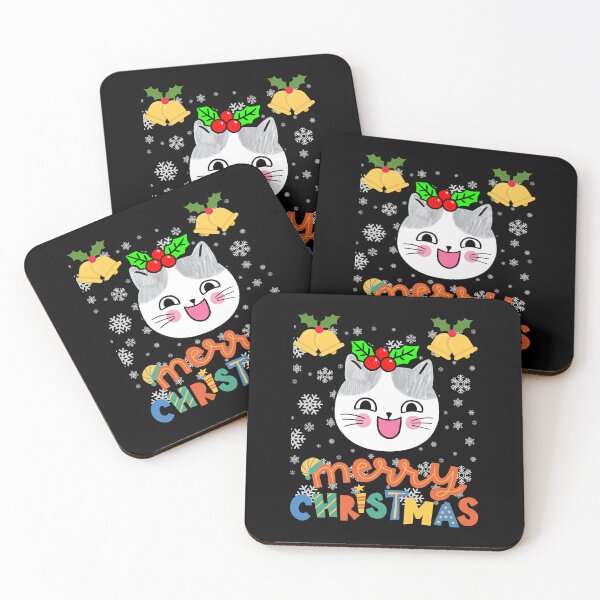Item preview, Black santa cat tangled up in lights christmas santa | Merry Christmas funny cats sayings and quotes | gifts for Christmas designed and sold by ThanksVibe.