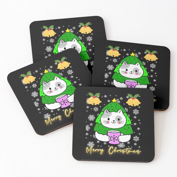Item preview, Black santa cat tangled up in lights christmas santa | Merry Christmas funny cats sayings and quotes | gifts for Christmas designed and sold by ThanksVibe.
