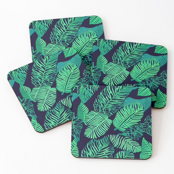 Item preview, Dark tropical green leaf patter #18 designed and sold by supeart.
