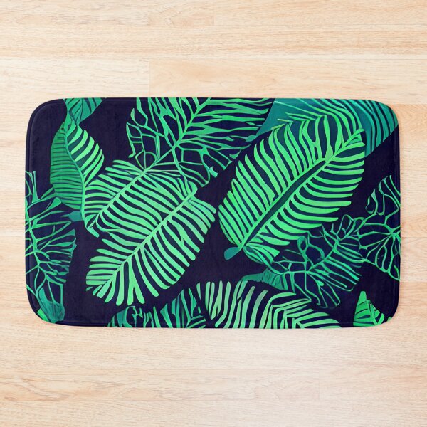 Item preview, Dark tropical green leaf patter #18 designed and sold by supeart.