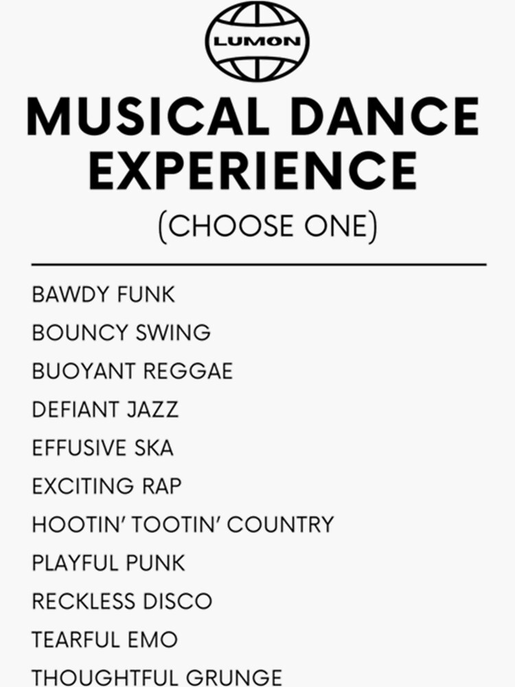 Musical Dance Experience    Sticker