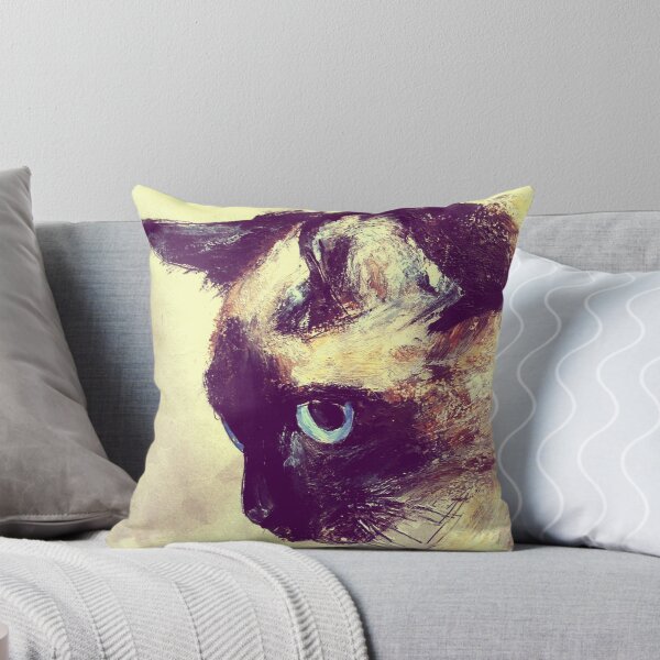 Item preview, Siamese Cat Acrylic On Paper Painting Pet Portrait Home Decor designed and sold by JamesPeart.
