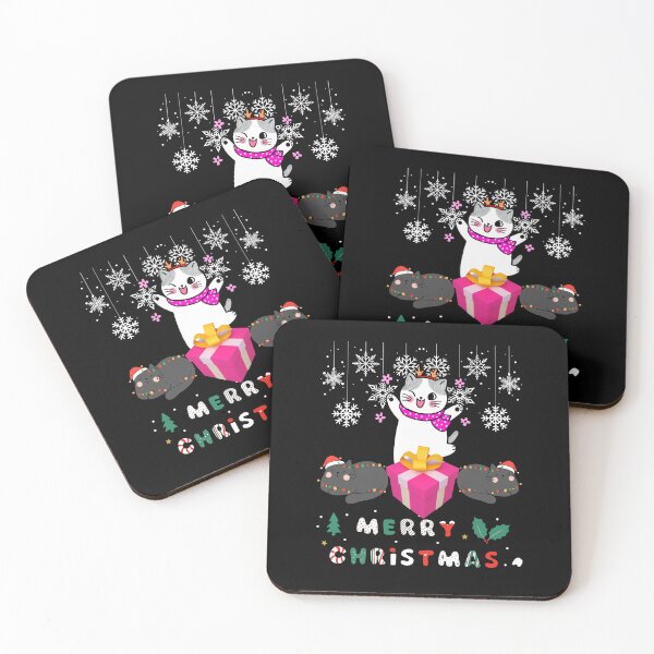 Item preview, Black santa cat tangled up in lights christmas santa | Merry Christmas funny cats sayings and quotes | gifts for Christmas designed and sold by ThanksVibe.