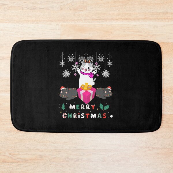 Item preview, Black santa cat tangled up in lights christmas santa | Merry Christmas funny cats sayings and quotes | gifts for Christmas designed and sold by ThanksVibe.