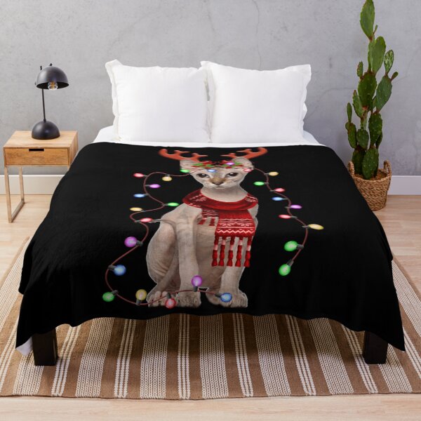 Item preview, Santa sphynx cat gorgeous reindeer light christmas lover designed and sold by GomeThomas.