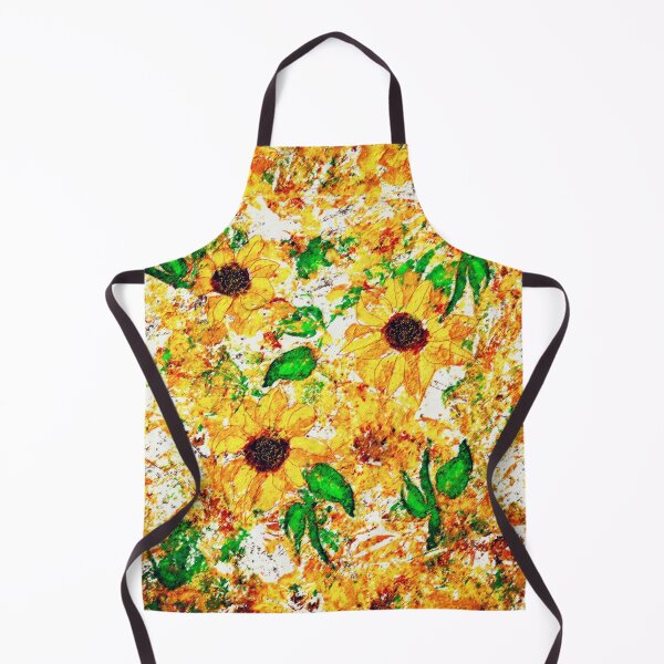 Item preview, Primitive Rustic Sunflower Garden Yellow Green Brown designed and sold by jocelynsart.
