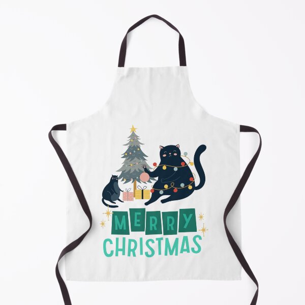 Item preview, Black santa cat tangled up in lights christmas santa | Merry Christmas funny cats sayings and quotes | gifts for Christmas designed and sold by ThanksVibe.