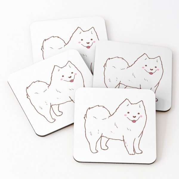 Item preview, Cute cartoon samoyed dog  designed and sold by Mayarart.