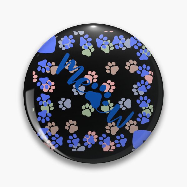 Artikelvorschau, Ein Muster aus Katzentatzen mit vielen Farben entworfen und verkauft von The-Blue-Feline.