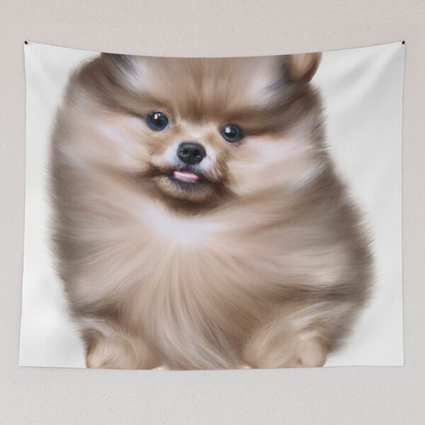 Item preview, cute pomeranian puppy 4 designed and sold by cutiepeupies.