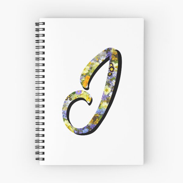 Item preview, Letter J Monogram Script Initial Floral Variant  designed and sold by quirkycounselor.