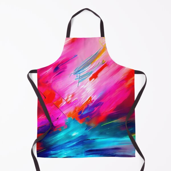 Item preview, thick dense paint pattern knife art - pink blue paint pattern #18 designed and sold by supeart.