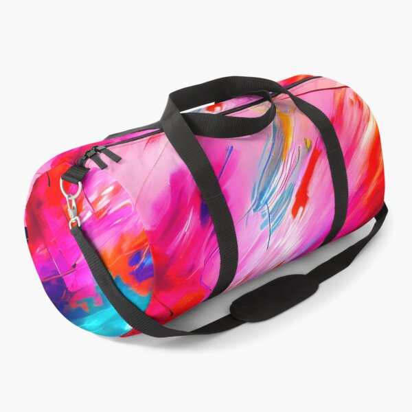 Item preview, thick dense paint pattern knife art - pink blue paint pattern #18 designed and sold by supeart.