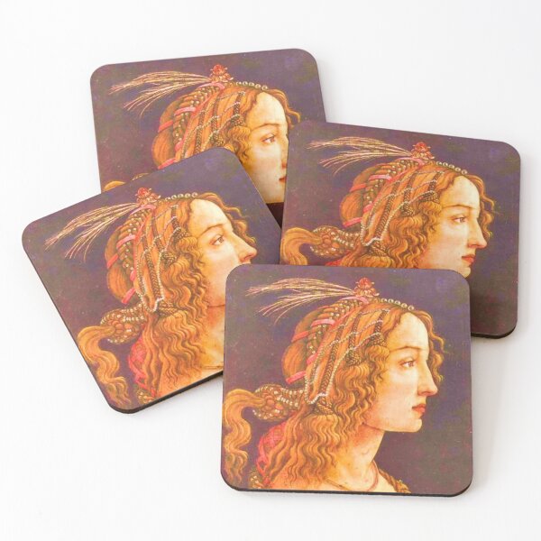 Item preview, Portrait of a Young Woman of Frankfurt  Painting by Sandro Botticelli (digitally enhanced by WatermarkNZ Press.) designed and sold by CristalleLisa.