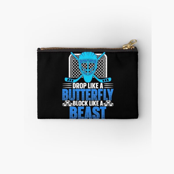 Item preview, Drop Like A Butterfly Block Like A Beast Ice Hockey Goalie designed and sold by rifatart.