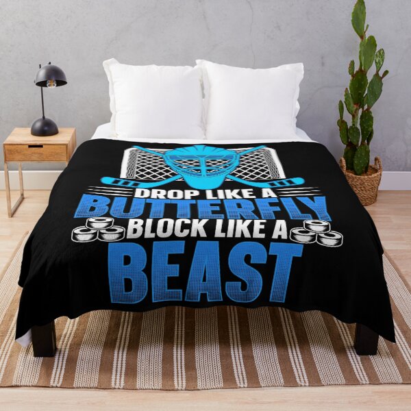 Item preview, Drop Like A Butterfly Block Like A Beast Ice Hockey Goalie designed and sold by rifatart.
