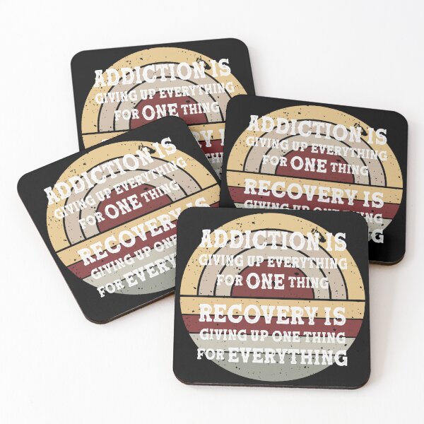 Item preview, Addiction Is Giving Up Everything For One Thing - Addiction Recovery Quote designed and sold by handsoftime2020.