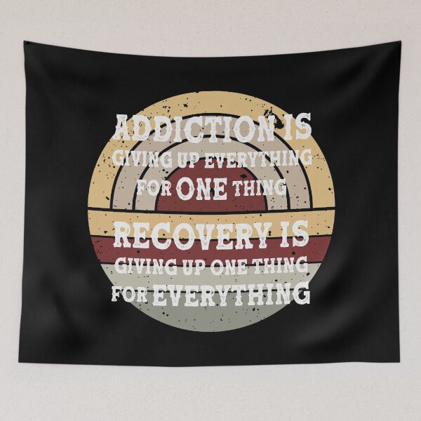 Item preview, Addiction Is Giving Up Everything For One Thing - Addiction Recovery Quote designed and sold by handsoftime2020.