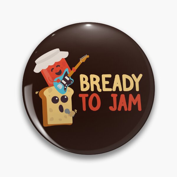 Item preview, Ready to Jam Music | Bread Jam Puns Jokes designed and sold by Fluffy-Vectors.
