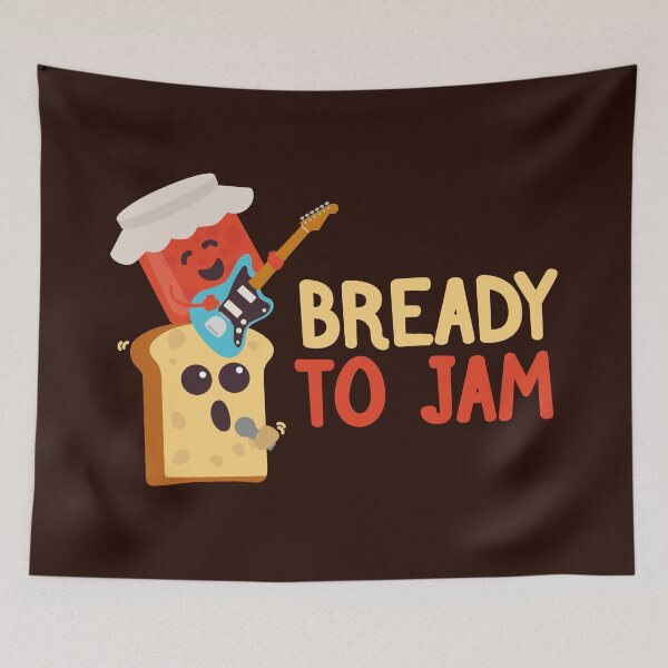 Item preview, Ready to Jam Music | Bread Jam Puns Jokes designed and sold by Fluffy-Vectors.