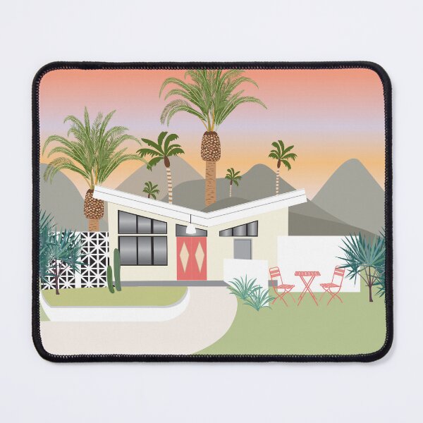 Item preview, Mid century modern Palm Springs house and sunset designed and sold by SweetCoolVibes.