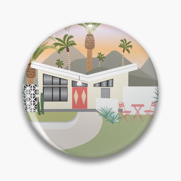 Item preview, Mid century modern Palm Springs house and sunset designed and sold by SweetCoolVibes.