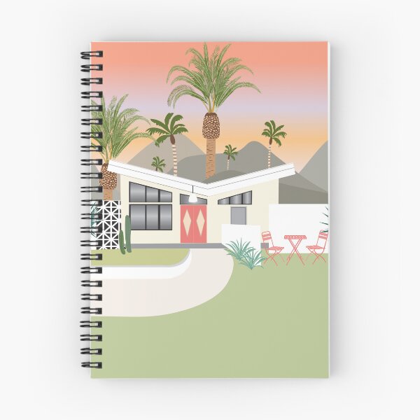 Item preview, Mid century modern Palm Springs house and sunset designed and sold by SweetCoolVibes.