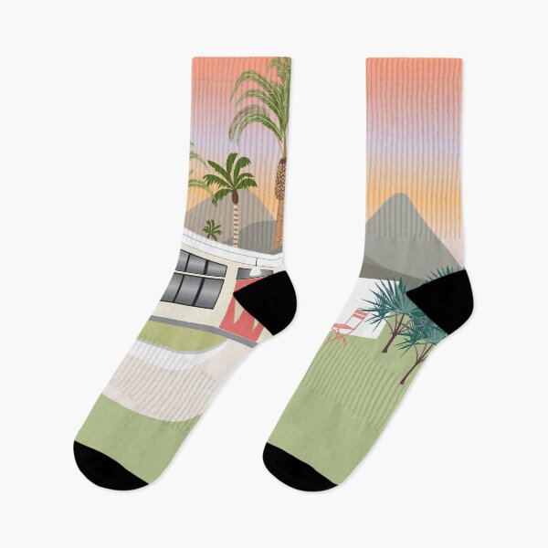 Item preview, Mid century modern Palm Springs house and sunset designed and sold by SweetCoolVibes.