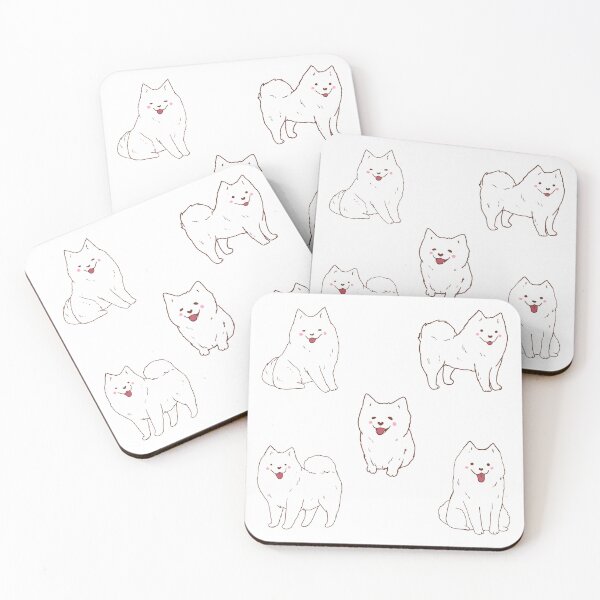 Item preview, Cute cartoon samoyed dog sticker pack  designed and sold by Mayarart.