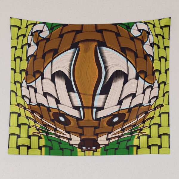 Item preview, INTRIGUING AND FUNNY ABSTRACT PORTRAIT OF A  ADORABLE BABY RACCOON designed and sold by Ralek.