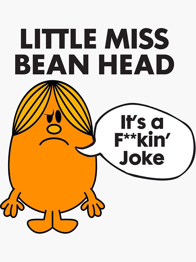 "Bean Head" Sticker for Sale by Stribo Redbubble