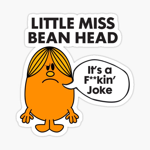 "Bean Head" Sticker for Sale by Stribo Redbubble