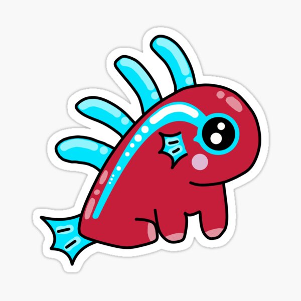 Vista previa del artículo con la obra «Murloc Caballero de la Muerte Bebé Murloc», diseñado y vendido por Susan Turpin.