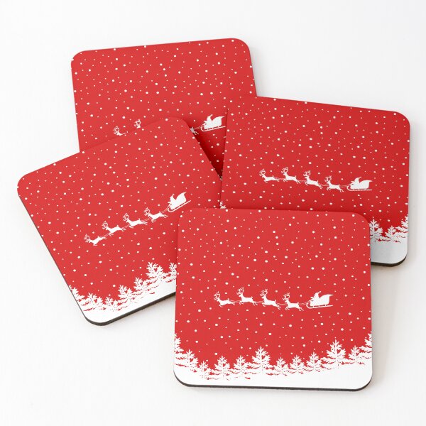 Item preview, Christmas Santa Claus coming with Reindeers illustration designed and sold by GraphicDream.