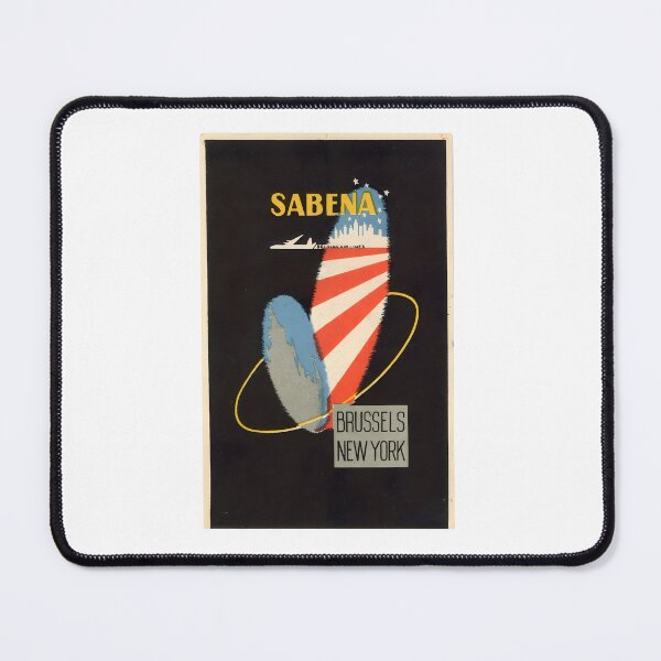 Item preview, SABENA New York Vintage Travel Print 50's designed and sold by Mitch-Angelo.